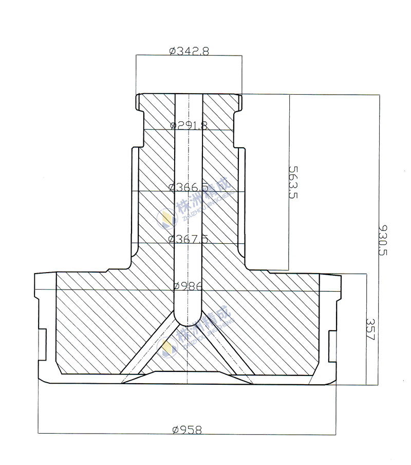1020硬质合金潜孔钻头 水电站扩孔同心钻头图纸